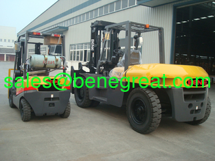 China. BENEN 10 ton forklift truck VS TCM 10 ton diesel forklift with ISUZU 6BG1 engine proveedor