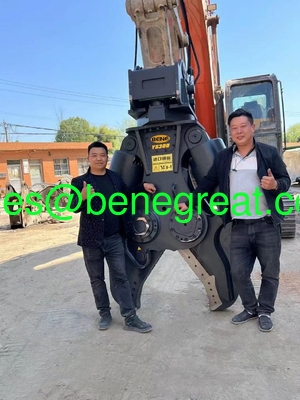 Excavator attachment for construction machinery rotary metal shear Demolition shear for CAT SANY 6T to 50T excavators proveedor