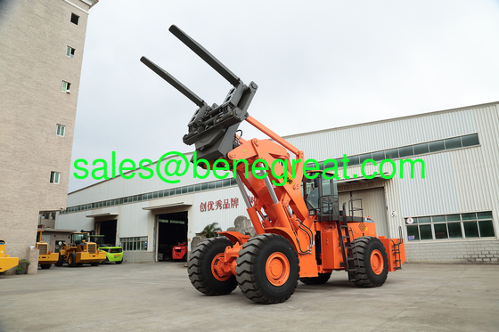 Railroad Car Dumper for 20ft container Chinese BENE 40ton to 42ton fork loader for 24ft container unloading proveedor