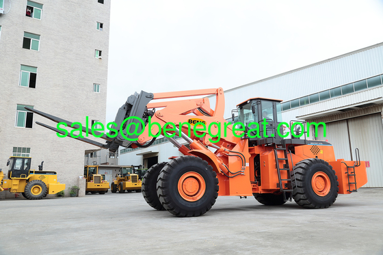 Railroad Car Dumper for 20ft container Chinese BENE 40ton to 42ton fork loader for 24ft container unloading proveedor