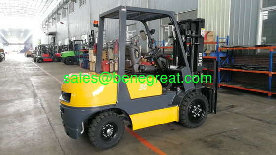 diesel forklift with 6600lbs capacity isuzu engine 3ton lift truck with hydraulic transmission for sale proveedor