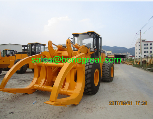 10 ton 12ton load capacity log loader 12ton wheel loader with clamp proveedor