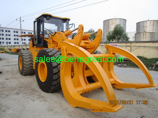 10 ton 12ton load capacity log loader 12ton wheel loader with clamp proveedor