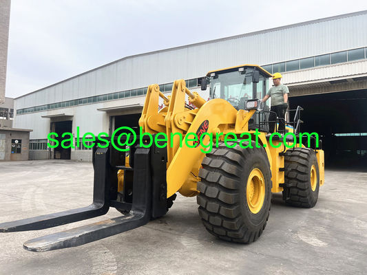 Cargadora de horquillas china de 40 toneladas, cargadora de ruedas de horquillas de 42 toneladas con potencia nominal de 199KW proveedor