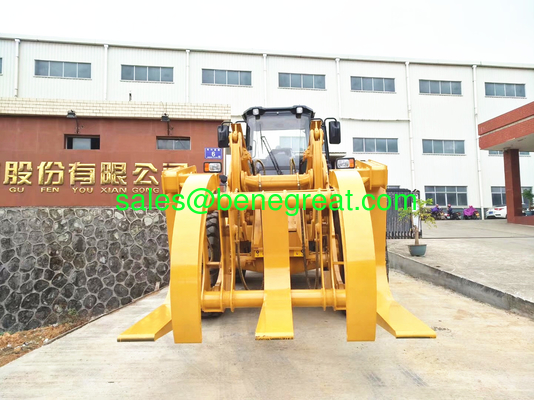 Lonking LG850 wheel Loader 5ton wheel loader with log grapple proveedor