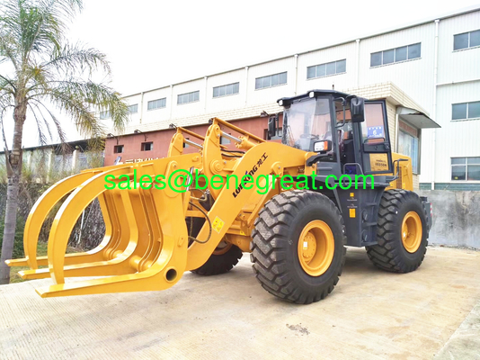 Lonking LG850 wheel Loader 5ton wheel loader with log grapple proveedor