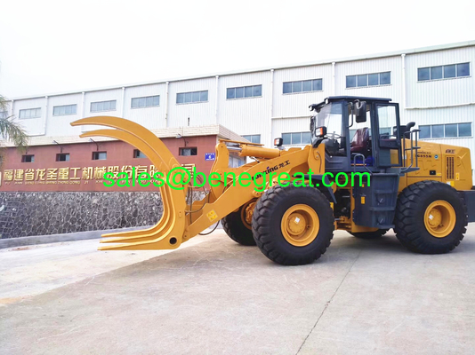 Lonking LG850 wheel Loader 5ton wheel loader with log grapple proveedor