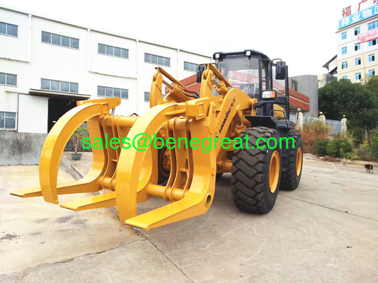 Lonking LG850 wheel Loader 5ton wheel loader with log grapple proveedor