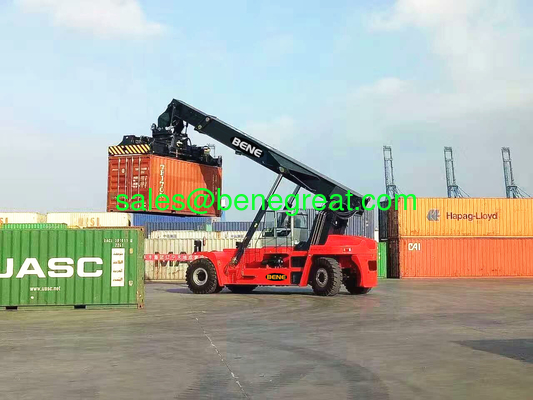 Chinese 45 ton container reach stacker manufacturer with DANA transmission proveedor