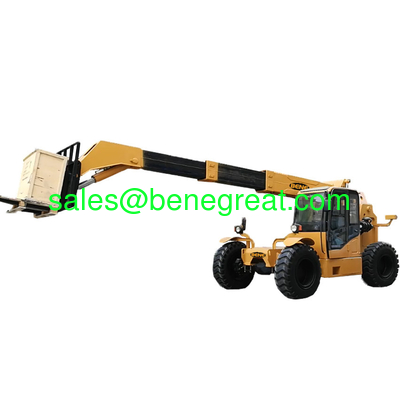 2.5 toneladas a 12 toneladas de manipulador de teletrabajo 3 toneladas telescópico montacargas 4 toneladas 4X4 WD todo terreno montacargas proveedor
