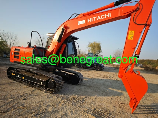 Excavadora HITACHI de segunda mano para la venta Usada de color rojo HITACHI ZX130H Excavadora con 1225 horas proveedor