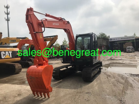 Excavadora usada HITACHI ZX70 con 55KN fuerza de excavación 6400kg peso operativo y 565 horas de trabajo para la venta proveedor