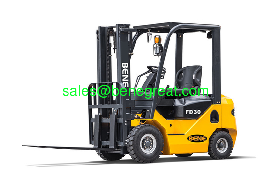 BENE montacargas diésel de 3 toneladas con motor Isuzu proveedor