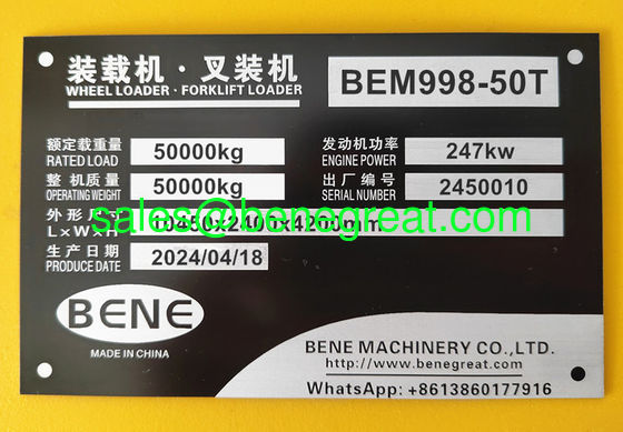 Capacidad de elevación BENE 50 Cargador frontal para altura de elevación de 3200 mm vs cargador de ruedas L350H proveedor