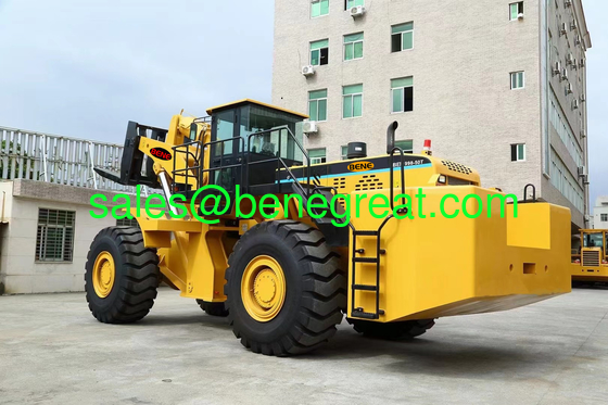 El mayor cargador de ruedas de China BEM998-50T con 50000 kg de capacidad y transmisión de potencia cargador de bloques de 50 toneladas para minería de piedra proveedor