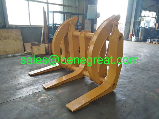 Cat cargador de ruedas delanteras de fijación de registro de agarre pinza de madera para cargadores de ruedas v0lv0 proveedor