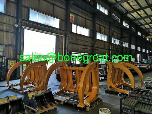 Cat cargador de ruedas delanteras de fijación de registro de agarre pinza de madera para cargadores de ruedas v0lv0 proveedor