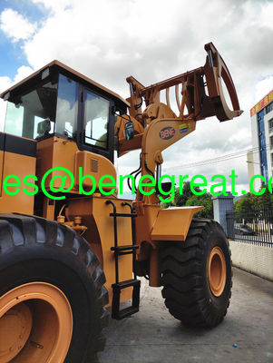 Cargador de madera de 5 a 25 toneladas con motor Cumins Cargador de ruedas de 8 toneladas/10 toneladas/12 toneladas15 toneladas con sujetadores proveedor