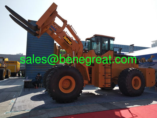 Cargador de horquilla BENE de 45 toneladas, cargador de carretilla elevadora de 45 toneladas con motor Cummins para cantera de piedra proveedor