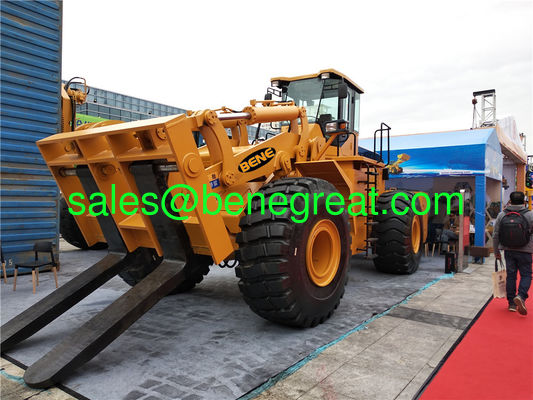 Cargador de horquilla BENE de 45 toneladas, cargador de carretilla elevadora de 45 toneladas con motor Cummins para cantera de piedra proveedor