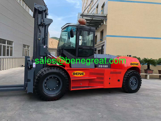 Venta en caliente china de 18 toneladas de carretillas elevadoras diesel FD180 carretillas elevadoras de contenedores con mástil dúplex para la venta proveedor